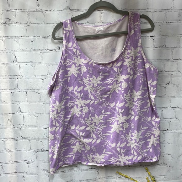 Duluth Trading Co Tops - Duluth Trading Co Cotton spandex 2x floral tank top